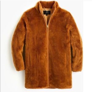 J. Crew Zip-Up Plush Fleece Coat